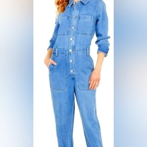 NEW! Girl Gymboree denim jumpsuit Size S